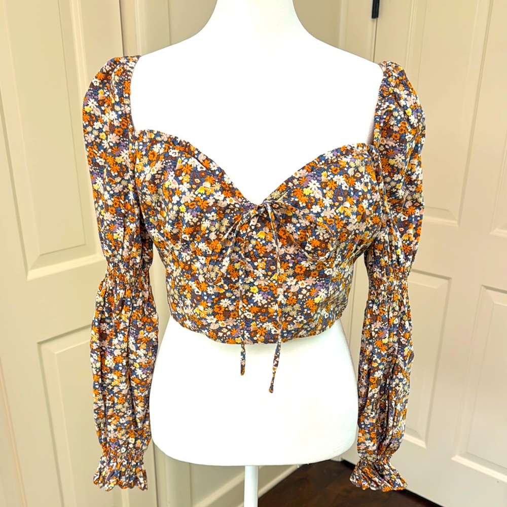 Bardot - Women’s Clarissa Long Sleeve Floral Top - Size: Medium